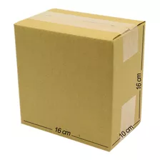 Caja Carton E-commerce 16x10x16 Cm Envios Paquete 25 Piezas