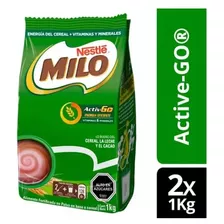 Saborizante Para Leche Milo® Activ-go® 1000g X2 Bolsas