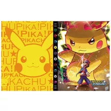 Pikachu Álbum Grande Oficial Pokémon - Pasta Porta Cartas 