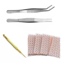 Kit: 600 Sementes Acupuntura Vaccaria + 2 Pinças + Apalpador