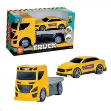 Caminhão Guincho New Truck Plataforma Carro Bs Toys