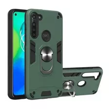 Caja Del Teléfono Con Anillo Magnético Para Moto G8 Power