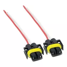 Par Conector Plug Chicote Universal P/ Lâmpada H8 H11 H13