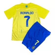 Camiseta Y Short Cristiano Ronaldo Al Nassr Niño