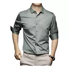 Camisa De Hombre Antiarrugas No Planchable Profesional 2023
