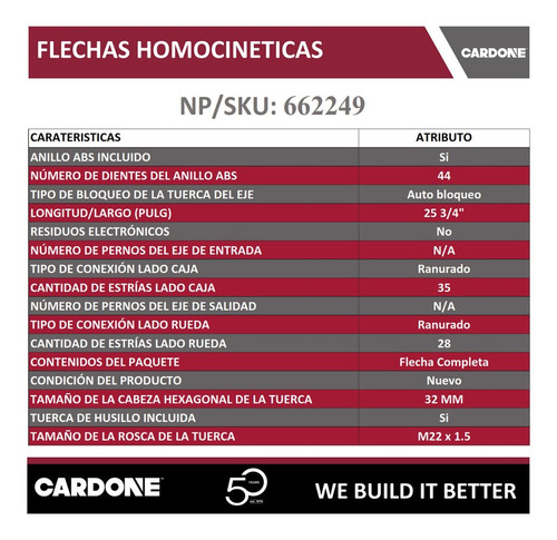 Flecha Homocinetica Delantera Izq Ford Escape Xlt 2011 Foto 4