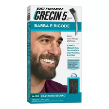 Tintura Grecin 5 Gel Barba E Bigode 28g Castanho Escuro