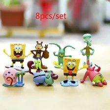 8 Piezas Para Figura De Bob Esponja, Adorno De Paisaje De Pe