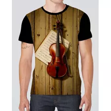 Camisa Camiseta Instrumento Musical Violino Envio Hoje 15