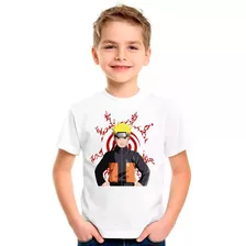 Camiseta Infantil Desenho Naruto Anime 01