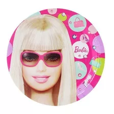 Platos De Papel Barbie All Dolled Up De 7 Pulgadas, 8 Unidad