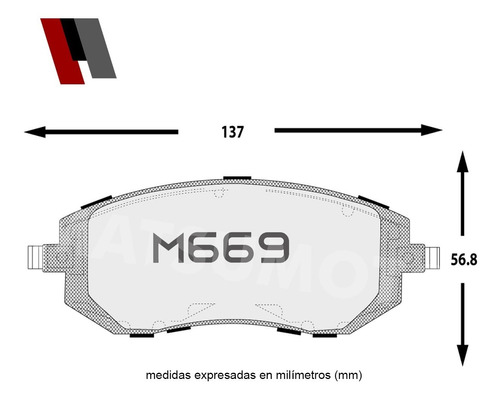 Pastillas De Freno Cermica Delantera Subaru Impreza 2.5 Awd Foto 3