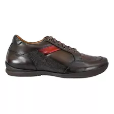 Zapato Hombre Cuadra L27avts Ternera Inca Avestruz