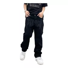 Pantalones Vaqueros Negros Hip - Hop Street Para Hombre