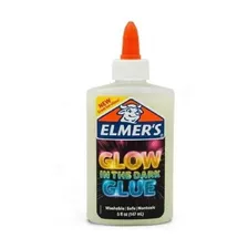 Cola Elmers Glitter Amarela Glow Int The Dark Glue 147ml