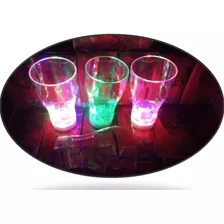 50 Vaso Luz Luminoso Led Colores Fiesta Boda Batucada