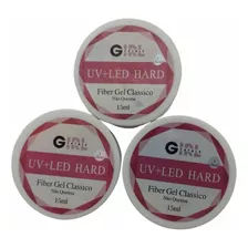 Kit 3 Gel Girl Fatale Não Queima Clássico Unhas Acrigel 15ml