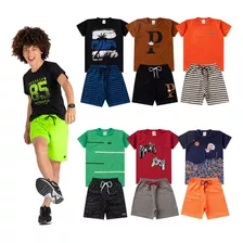 Kit Lote 10 Conjuntos Infantil Masculino Ou Feminino Atacado Revenda De Roupas Infantis Baratas Menino E Menina Verão