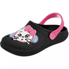 Babuche Infantil Chinelo Sandalia Moda Bebe Menina Gatinho