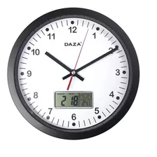 Reloj De Pared Grande Temperatura Analogico Digital Numeros