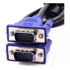 Cable Vga A Vga Laptop Pc Proyector Calidad 1.5m Color Azul/negro