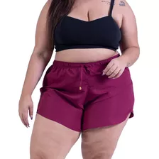 Short Plus Size Soltinho Feminino Praia Piscina Black Friday