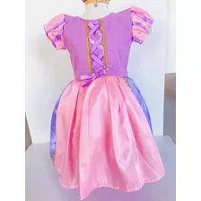 Vestido Luxo Aniversário Menina Rapunzel