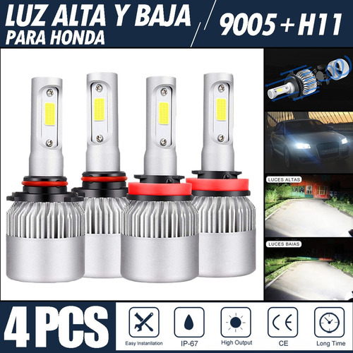 Kit De Focos Led 8000lm Luz Alta Y Luz Baja Para Honda Foto 9