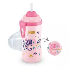 Nuk Vaso Flexi Cup Efecto Camaleon - Cebra Color Rosa