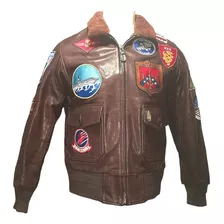 Chaqueta Piloto Topgun Domodehierro1948 G1 Cuero Hombre Adulto Otoño/invierno.