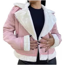 Campera Gamuza Con Cordero Por Dentro