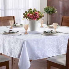 Toalha De Mesa 4 Lugares Jacquard 1,35mx1,35m - Várias Cores