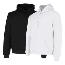 Paquete De 2 Sudaderas Hoodie Capucha Hombre Felpa Basico