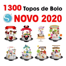 1300 Topos De Bolo 2020 Arquivo De Corte Silhouette Barato