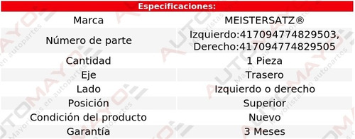 1/ Horquilla Trasera Sup Meistersatz S6 3.0lv6 02-03 Foto 2