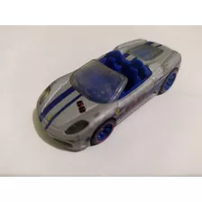 Hot Wheels Ferrari F430 Spider Plateado Azul 60 Aniversario