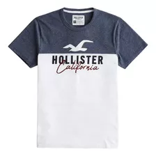 Blusa Hollister Califórnia Camiseta Colorblock Original Pp