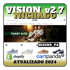 Tema Vision Nichado + Script Checkout Shopify E Cartpanda