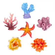 Ueetek 6 pcs Multicolor Acuario Decoracion Artificial Estrel