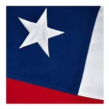 Bandera Chilena Premium Tela Reforzada Bordada 60 X 90 Cm