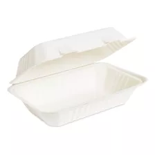 Contenedor 9x6 Bagazo De Caña Compostable, 250 Piezas