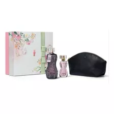 Kit Perfume Glamour Secrets Black O Boticário - Desodorante Colônia Feminino Spray 3 Itens