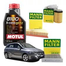 Kit Revisão Motul 5w40 Mercedes Benz B200 2013 2014 2015 16+