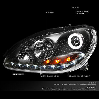 For 00-06 Mercedes-benz S-class Led Drl Halo Projector H Zzf Foto 2