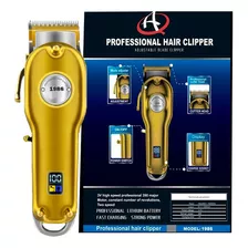 Maquina De Cabelo Com Display Aq 1986 Gold Profissional Cor Dourado