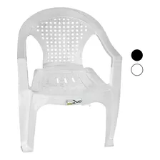  Cadeira Plástica Poltrona Resistente Até 152kg Casafort