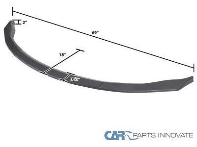 Fit 06-08 Nissan 350z Matte Black Front Bumper Lip Spoil Ttx Foto 2