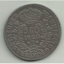 Moeda Prata Patacão Reino Unido 960 Reis 1820 R (354)