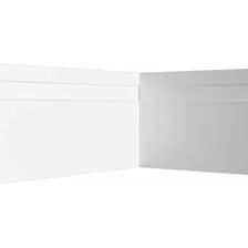 Barras De Rodapé Poliestireno 10cm Frisado Branco Kit C/ 10