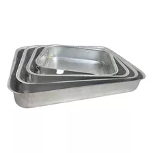 Juego De Bandeja Multiusos X4 En Aluminio Reforzado 